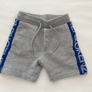 Kids - Kenzo Gray and Blue Shorts